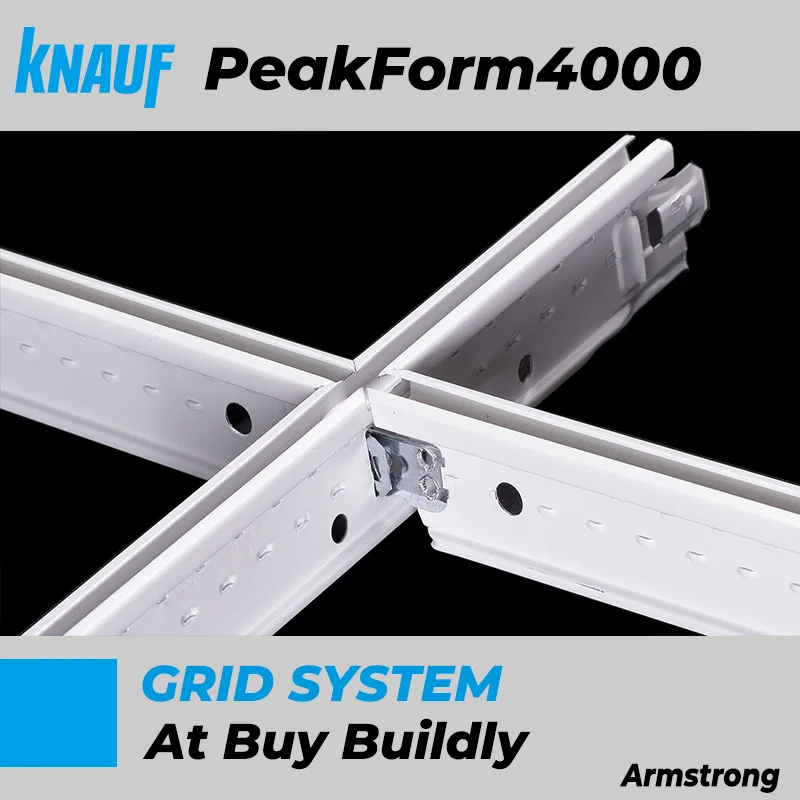 Armstrong PeakForm SILHOUETTE 4000 Steel Grid System | BuyBuildly